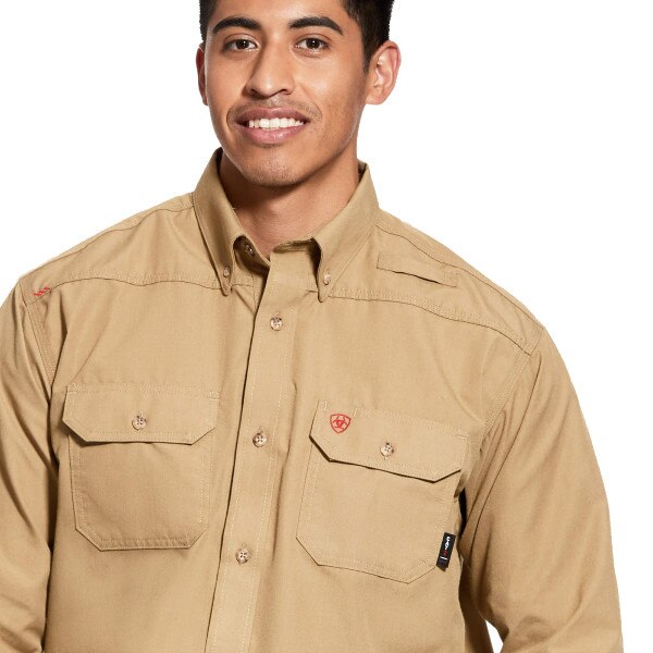 Ariat FR Featherlight Work Shirt in Khaki